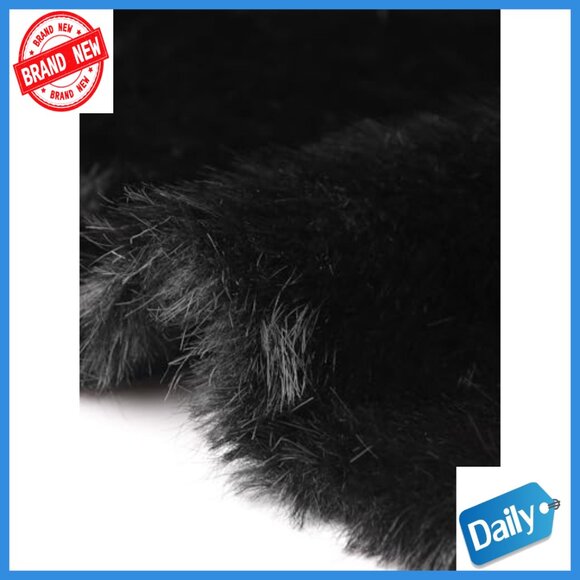 Faux Fur Overcoat Long Sleeve Open Front Loose Fit Party Winter Coat - Picture 5 of 6